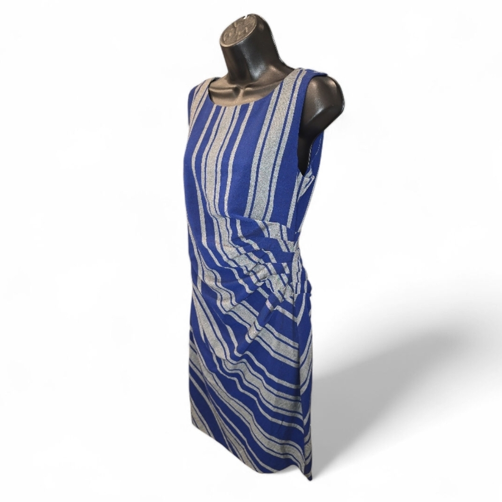 Dana Buchman Striped Suiting Sheath Dress - Picture 2 of 6